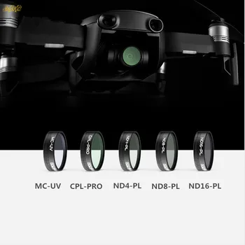 Mavic Ar de lente, de Filtro ND-PL UV CPL ND nd4 não ND8 ND16 CPL Filtro de ajuste de Densidade Neutra DJI Mavic Ar Drone Acessórios