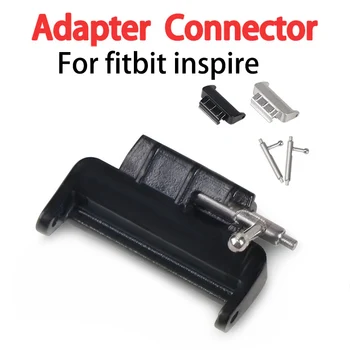 Assista Adaptador de Bandas Para o Fitbit Inspirar/Inspire RH Coração de Fitness Alças Com um Conector de Metal Pulseira de Substituição