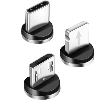1m Magnéticos Micro Cabo USB Para iPhone Samsung Android Telefone Móvel Rápido Carregamento USB Tipo C Cabo de Ímã Fio do Carregador e Cabo