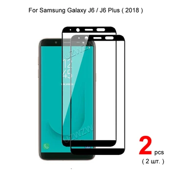 Para A Samsung, J6 Plus / J6 2018 Total Cobertura De Vidro Temperado De Telefone Protetor De Tela De Proteção De Filme
