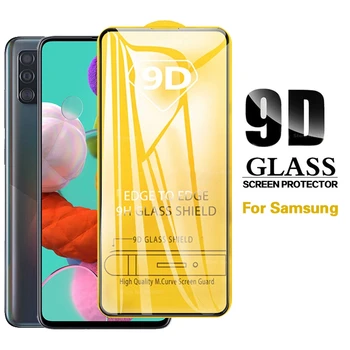 9D Completo Tampa de Vidro Temperado Para Samsung Galaxy A51 A71 A01 M21 M31 Protetor de Tela sobre A Samsung 51 71 Vidro de Proteção