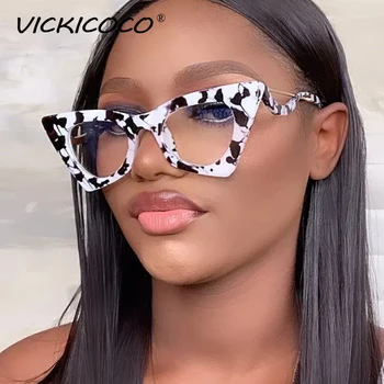 2021 Novas Mulheres Retro Clássico Olho De Gato De Óculos De Armação De Moda Gradiente De Óculos De Sol Exclusivo Praça Óculos Punk Espelho Plano Óculos