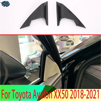 Para a Toyota Avalon XX50 2018-2022 Interior do Carro Porta da Frente Triângulo Tampa de Guarnição A Guarnição Pilar Quadro de Áudio