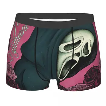 Personalizado Ghost Face Underwear Homens Trecho De Horror Espírito Gritando Careta Cuecas Boxer