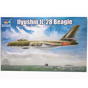 1:72 Ilyushn Il-28 De Beagle Luz Bombardeiro De Aeronaves Militares Conjunto De Plástico Modelo De Brinquedo