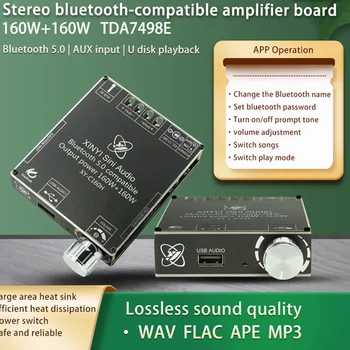Ofertas Top XY-C160H Bluetooth Amplificador de Potência de Áudio do Módulo TDA7498E 160WX2 Alto Baixo Ajuste do Amplificador Conselho DC12-38V
