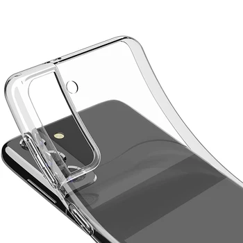 Case para Samsung S22 TPU Silicone Durável Transparente Clara Soft Case para Galaxy S22 Plus / Ultra Telefone de proteção Tampa Traseira