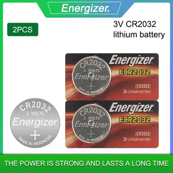 2pcs 100% Original Energizer CR2032 DL2032 DL/CR 2032 3V Bateria de Lítio Para o Relógio do computador Remoto de Controle de célula tipo moeda de bateria