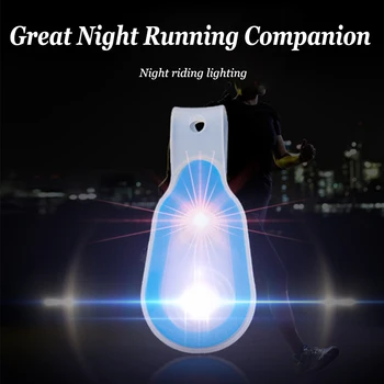 Correr ao ar livre Multifuncional Luz de Advertência de Noite com Luz de Mãos-livres Lanterna LED Clip Em Roupas Ímã Luz da Noite