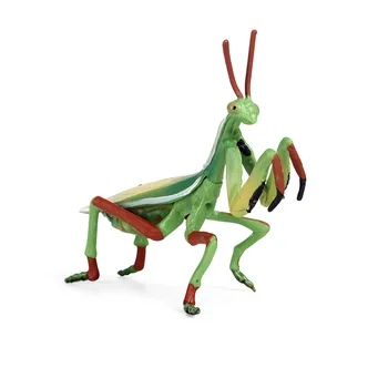 Cognitivos da criança de simulação de animais de insetos modelo estático sólido de plástico de brinquedo louva-a-deus gafanhoto decoração