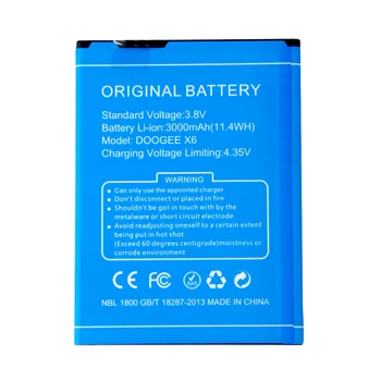Alta Qualidade Original de Cópia de segurança DOOGEE X6 Bateria De 3000mAh DOOGEE X6 Pro Telefone Inteligente Móvel++Número de Rastreamento