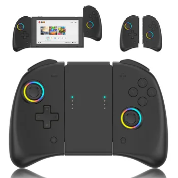 YS53 Preto Dual Joystick de Jogos Leitor de Máquina para Nintendo Interruptor Controlador de Jogo Jogo de Acessórios Interruptor para Joycon Controlador
