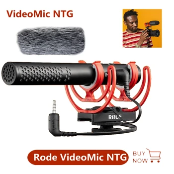 Rode VideoMic NTG Entrevista de Registro de Microfone Microfone de Condensador para Canon Nikon Sony DSLR Smartphones iPhone IOS Android