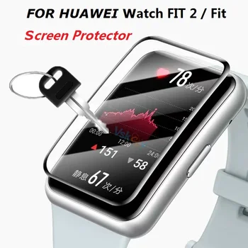 2PCS 3D Suave Protetor de Tela para Huawei Assistir Ajuste 2 Smart Watch Completa Cobertura Anti-riscos Película Protetora para a Huawei Assistir Ajuste