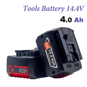 Bateria recarregável para a Bosch ferramenta de Poder 14,4 V 4.0 Ah para GBH GDR GSR 1080 DDS180 BAT614G Substituição Li-ion Carregador de Bateria, Conjunto