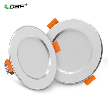 [DBF]Ultra-Fino LED Downlight Recessed 2-em-1 led SMD 2835 3W 5W 7W 9W 12W AC220V do Ponto do Teto da Lâmpada para o Quarto de Cozinha, Decoração da Casa
