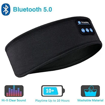 Novo Bluetooth Do Headband, Os Auscultadores Sem Fios Máscara De Olho Fones De Ouvido Bluetooth Sono Cabeça Soft Elastic Música Fones De Ouvido Sem Fio
