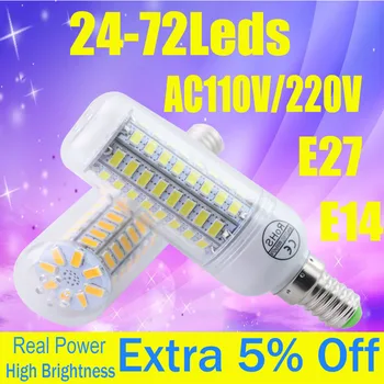 AC110V E27 Luz de Poupança de Energia Lâmpadas de 220-240V) Lâmpada LED Luzes de Iluminação Exterior Sísmicos, Choque-Resistente Não-Radiação Térmica