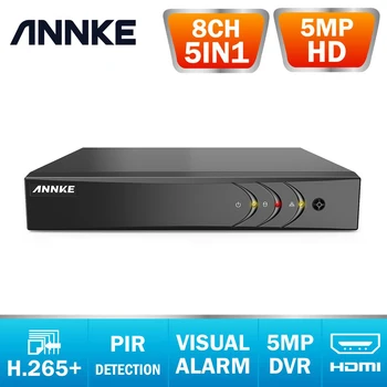 ANNKE 8CH 5MP Lite 5in1 HD TVI CVI AHD de Segurança IP, DVR H. 265+ Vídeo Recorde de e-Mail de Alerta de Detecção de Movimento