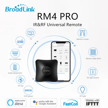 BroadLink RM4 Pro Remoto Universal Wifi do IR Controlador de RF Smart Switch Alexa Inicial do Google Voice Controle inteligente de Vida Inteligente