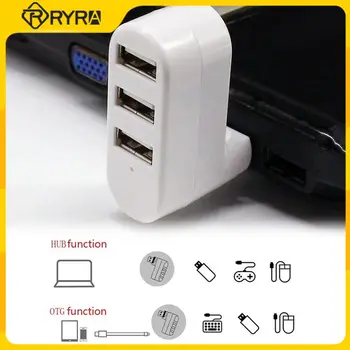 RYRA Hub USB 3port USB 2.0 Com Cabo de Alta Velocidade, Mini Hub Soquete Padrão Divisor de Cabo Adaptador Para Laptop PC Conector