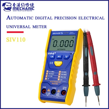 MECÂNICO totalmente automático bolso multímetro digital de alta precisão elétrica universal medidor mostrador digital multímetro SIV110