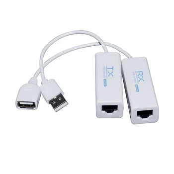 200M USB para RJ45 Extensor over Ethernet cat5e/6 Cabo USB2.0 Adaptador de Extensão SEM Fonte de Alimentação Activa de Extensão USB Plug&Play