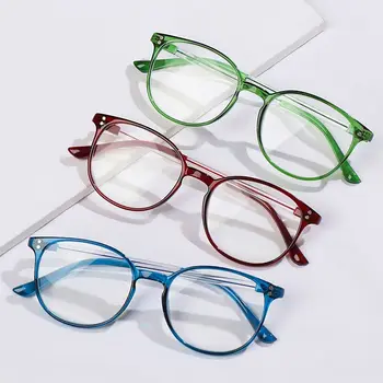 Óculos De Leitura Unissex Mulheres Homens Rodada Do Quadro Portátil Presbiopia Óculos Clássico Óculos De Cuidados Com A Visão +1.00~+4.00 Óculos