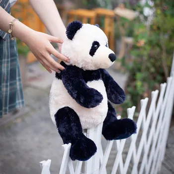 35/45 cm Bonito dos desenhos animados do Panda Brinquedos de Pelúcia Recheado Animais Urso Boneca Macia Sonolento Travesseiro Baby Doll para Crianças Meninas de Presente de Aniversário