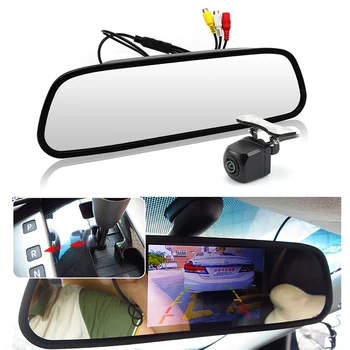 5 polegadas, Espelho Retrovisor de Carro com o Monitor para o Ângulo de 170 Veículo Rear View Camera HD Sony LCD TFT de Sistema do Estacionamento do Carro Acess
