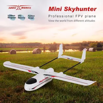 Sonicmodell Micro Mini Skyhunter V2 1238mm Envergadura EPO FPV Avião de RC KIT