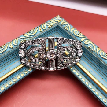 Broches Vintage Jóia De Cristal Rhinesstone Geometria Pinos Para As Mulheres De Acessórios Exclusivos