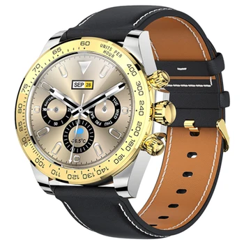 Kemier Smart Watch AW13 Homens de Negócios Pulseira 1.28 Polegadas de Tela de Aço Inoxidável Impermeáveis Smartwatch da frequência Cardíaca DIY Rápidas Queda