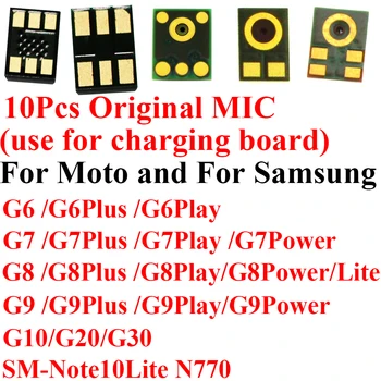10pcs, alto-Falante Microfone Microfone Interno, Chip Motorola G20 G30 G10 G6 G7 G8 G9 Além de Jogar Power Lite para Samsung Nota 10 Lite Mic