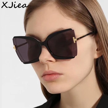 XJiea Designer De Óculos De Sol Das Mulheres 2022 Moda De Luxo Borboleta Feminino Oversized Óculos De Sol Coloridos Gradiente De Lentes De Óculos