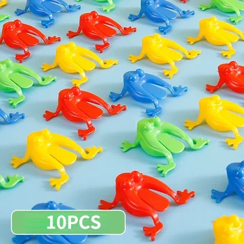 NOVO 10Pcs Jumping Frog Rejeição de Brinquedos Para as Crianças Novidade Sortidas Apaziguador de Brinquedos Para Crianças de Presente de Aniversário do Favor de Partido