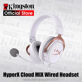 Kingston HyperX Nuvem MISTURA Cabo Portátil fone de ouvido bluetooth Built-in mic e um destacável microfone, fone de ouvido para jogos Para PC, PS4 Xbox