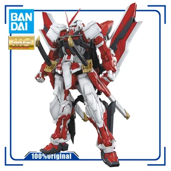 BANDAI MG 1/100 MBF-P02Kai Gundam Astray Quadro Vermelho Kai Montagem de Modelo de Ação de Brinquedo Figuras Presente de Natal