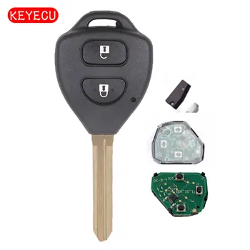 Keyecu Chave Remota 2 Botão de 433MHz 4D67 Chip para Toyota Hilux 2004-2008 FCC ID :B41TA de programação Livre