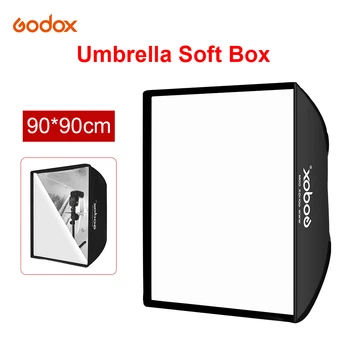 GODOX 90x90cm Portátil Praça Guarda-chuva Foto Softbox Refletor Para o Flash Speedlite