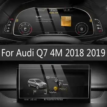 Para a Audi Q7 4M de 2018 2019 Carro GPS de Navegação de Tela de LCD de Vidro Temperado de Película Protetora Auto Interior Anti-risco Película Protetora