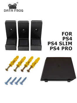 DADOS SAPO 3Pcs/conjunto de Suporte de Parede Suporte Para PS4 o Console de Host Rack Jogo de Armazenamento Gancho com Rosca Para PS4 Pro/Slim Acessórios