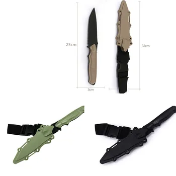 Segurança 1: 1 de Borracha da Faca de Treinamento Militar Entusiastas CS Cosplay Espada de Brinquedo Primeira Sangue Adereços Punhal Modelo