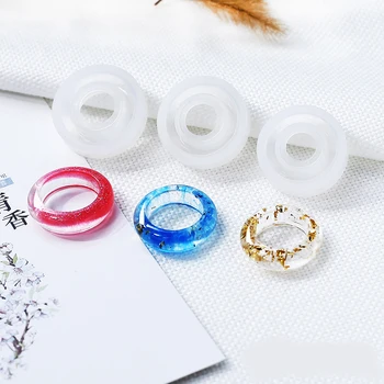 DIY Anel de Silicone do Molde 17mm Jóias Anéis de Resina de Fundição de Molde de Artesanato