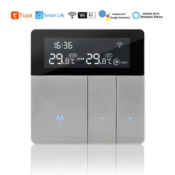 Wi-fi Smart Termostato Controlador de Temperatura 110V 220V 230V Elétrico Andar, Sala de Aquecimento de Água a Gás Caldeira Trabalha Com Tuya Alexa