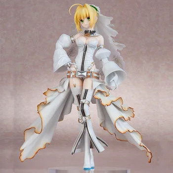 Fate/Grand Ordem de Nero Cláudio Saber Noiva PVC Anime Figura de Brinquedo Modelo de Bonecos Adulto Coleção de Presente