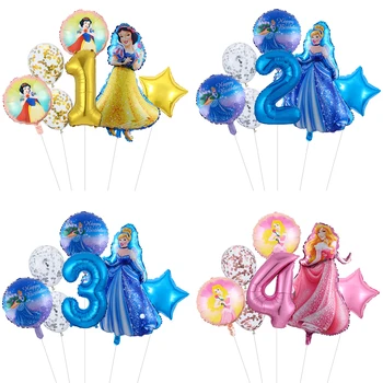 Disney Princess Balões Folha Branca De Neve, Cinderela, Bela Adormecida Balões Meninas A Festa De Aniversário De Decoração De Chá De Bebê Globos