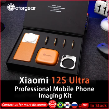 Fotorgear Profissional do Telefone Kit de Filtro com Saco de Armazenamento Para Xiaomi 12S Ultra Caso de Telefone 52mm CPL/ND/star/Preto Névoa filtro