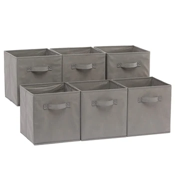 18L Dobrável Tecido de Armazenamento Cubos Organizador Com Alças ,Domésticos, Roupas de Diversos Quadrados de armazenamento de caixa sem tampa