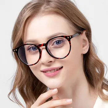 Moda Nova Chegada Anti-Blue Ray Óculos Unissex Óculos De Armação De Plástico Redonda Óculos Completo A Rim Venda Quente